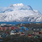 Vista de la ciudad de Nuuk capital de Groenlandia